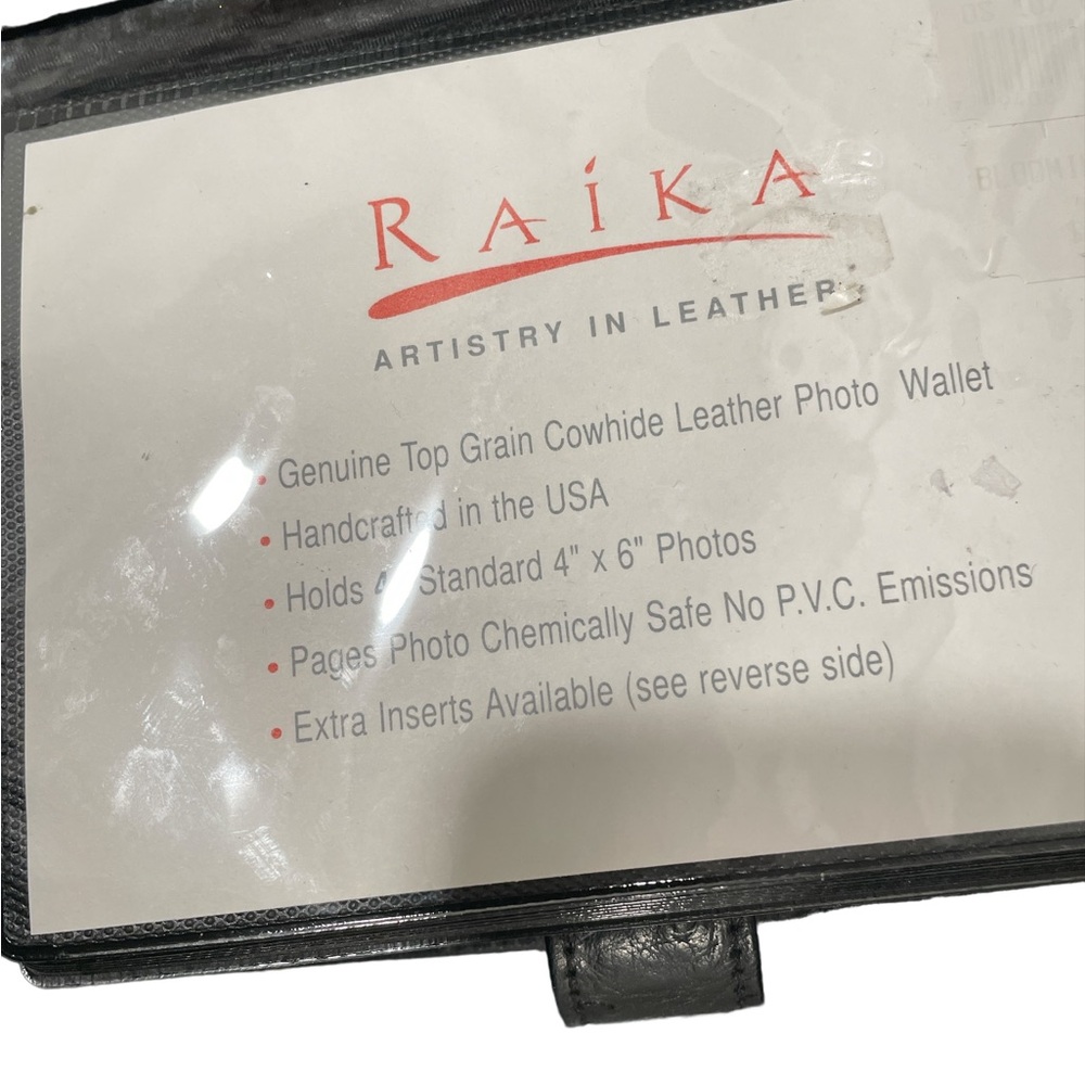 Raika Zlrather Cowhide Leather Photo Wallet NWOT - Picture 2 of 4